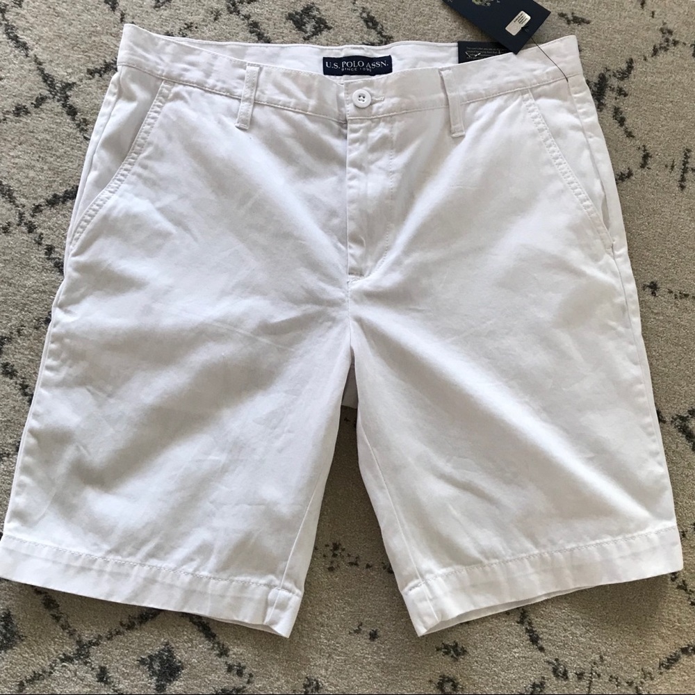 NWT Men’s U.S Polo Assn. White “Hartford” Shorts